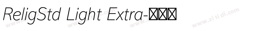 ReligStd Light Extra字体转换